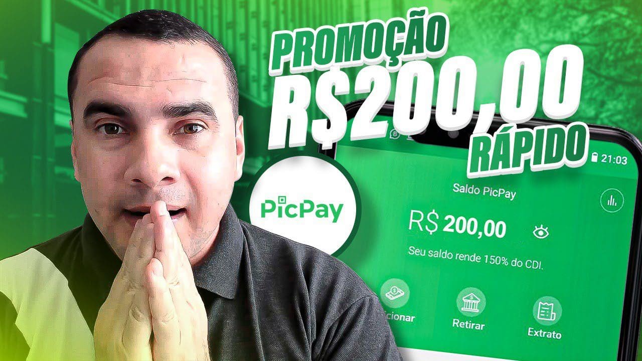 NOVO GANHAR DINHEIRO NO PICPAY Ganhe R$100 a 200 Por Dia na Promoção PicPay 2021 (PASSO A PASSO)
