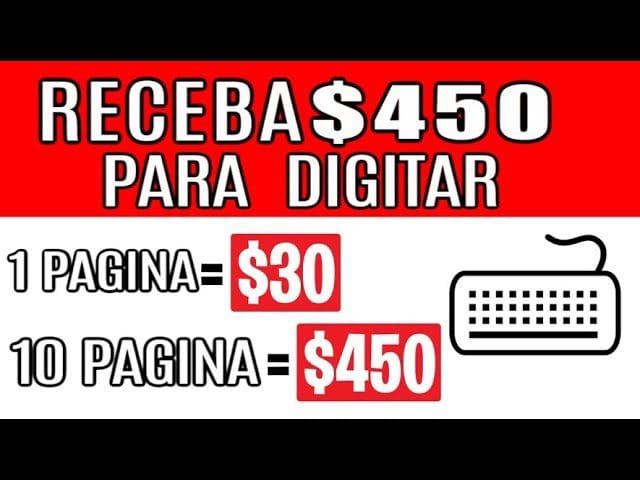 Ganhe $ 450 + digitando nomes ($ 30 por página) ganhe dinheiro online