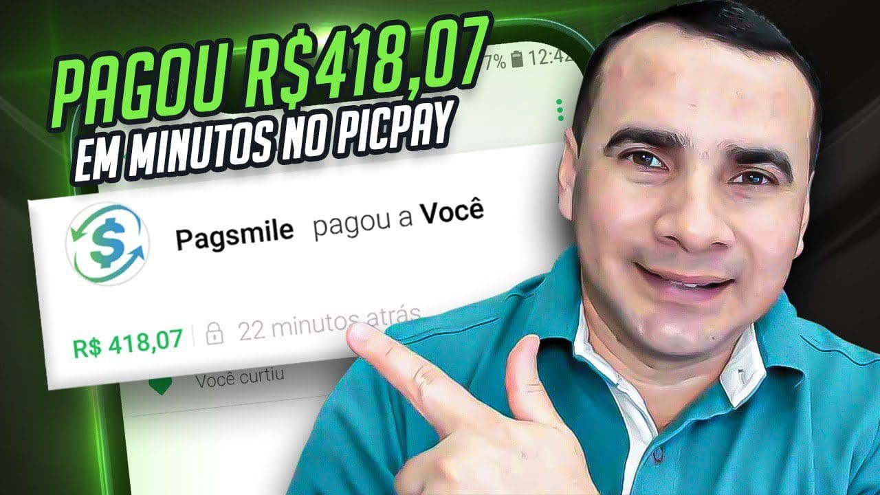 APP PAGOU R$418,07 NO PICPAY EM MINUTOS GANHE DINHEIRO ONLINE | SAQUE MÍNIMO R$10