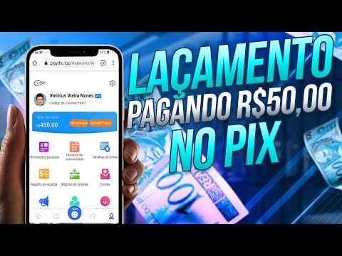 LANÇOU Aplicativo Pagando R$50 No Pix Melhor Forma De Ganhar Dinheiro na Internet (PLAYTHC)