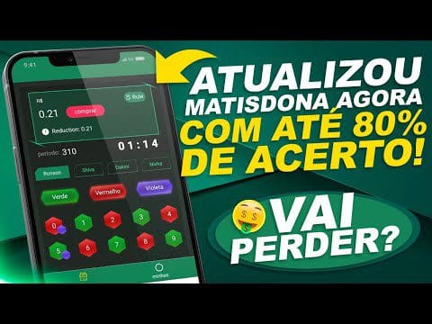 ATUALIZADO Todos Ganham na MatisDona Até 80% de Acertos Ganhar DINHEIRO NA INTERNET JOGANDO (NOVO)