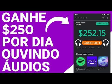 Ganhe $250 ouvindo AUDIO! Mundialmente e GRÁTIS (Ganhe Dinheiro Online)