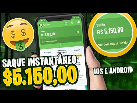INÉDITO aplicativo grátis paga instantaneamente (iOS e Android) Ganhe Dinheiro na Internet