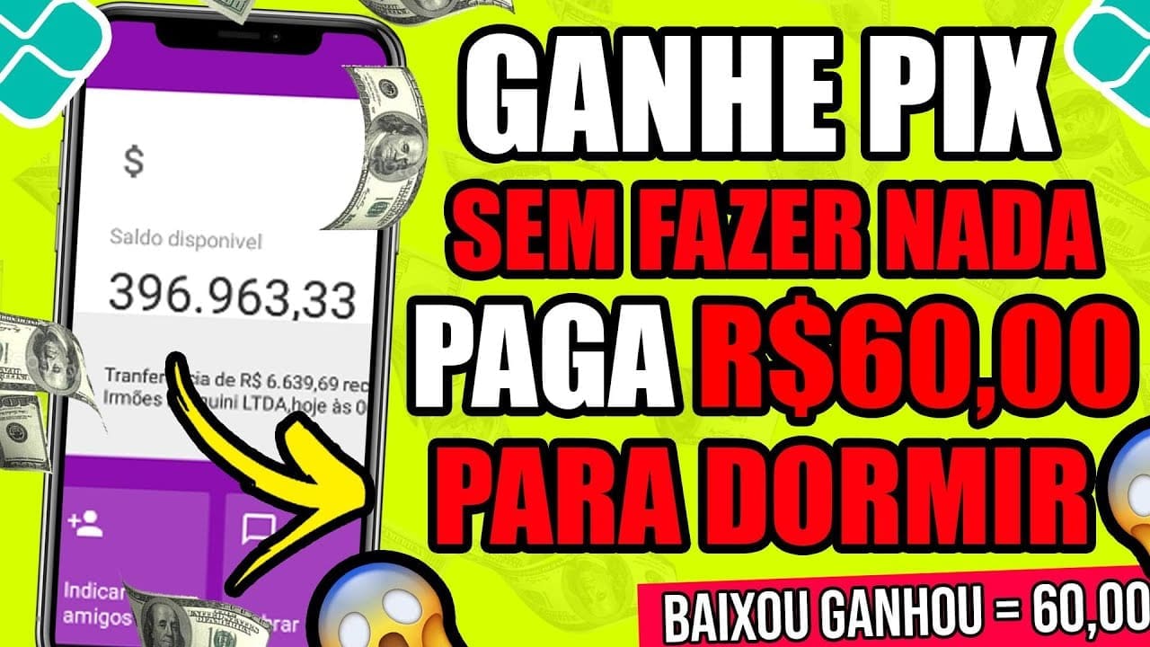 💲 😧NOVO APP PAGANDO NO MESMO DIA SEM FAZER NADA + R$60,00 POR HORA PARA DORMIR (PROVA PAGAMENTO) ✅💲