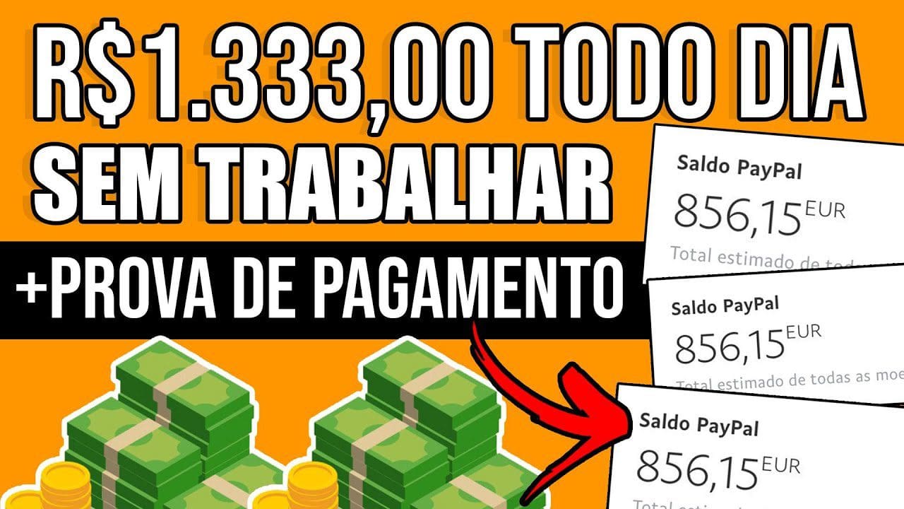 Ganhe R$50,00 No Cadastro + R$1.333,00 Todo Dia Sem Parar +PROVA DE PAGAMENTO/Ganhar Dinheiro Online