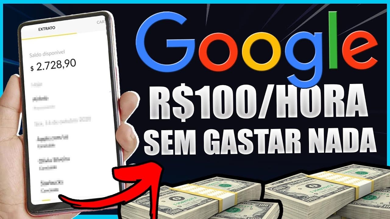 Como Ganhar R$100 Reais Por Dia com o Google de Graça +PROVA (Como Ganhar Dinheiro online)