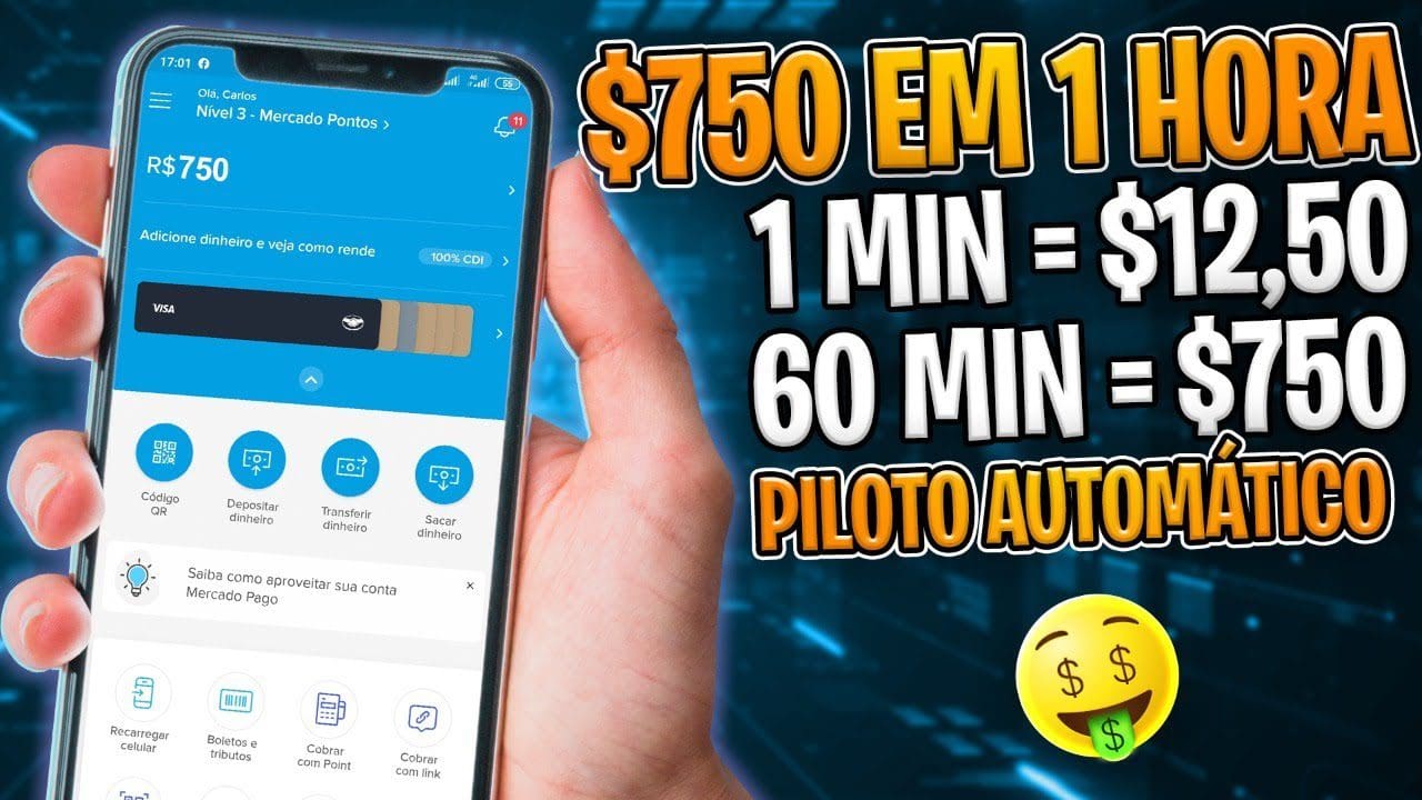 Ganhe $750 usando esse aplicativo grátis (Acabando as Vagas) Como ganhar dinheiro na internet