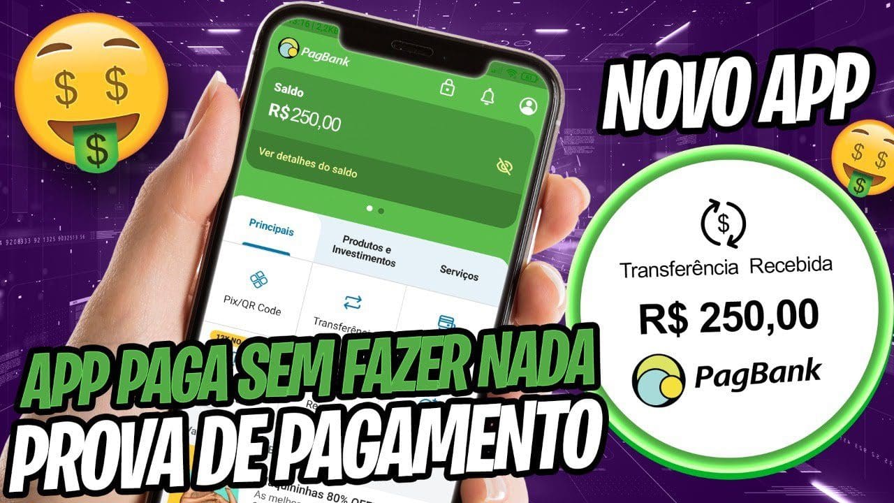 NOVO APP de GANHAR DINHEIRO R$250 SEM FAZER NADA + PROVA DE PAGAMENTO Ganhe Dinheiro na Internet