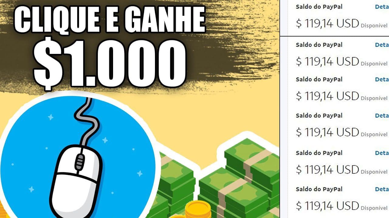 Ganhe $1.000 Por dia Apenas Clicando [10 Cliques = $800] +PROVA DE PAGAMENTO/Ganhar Dinheiro Online