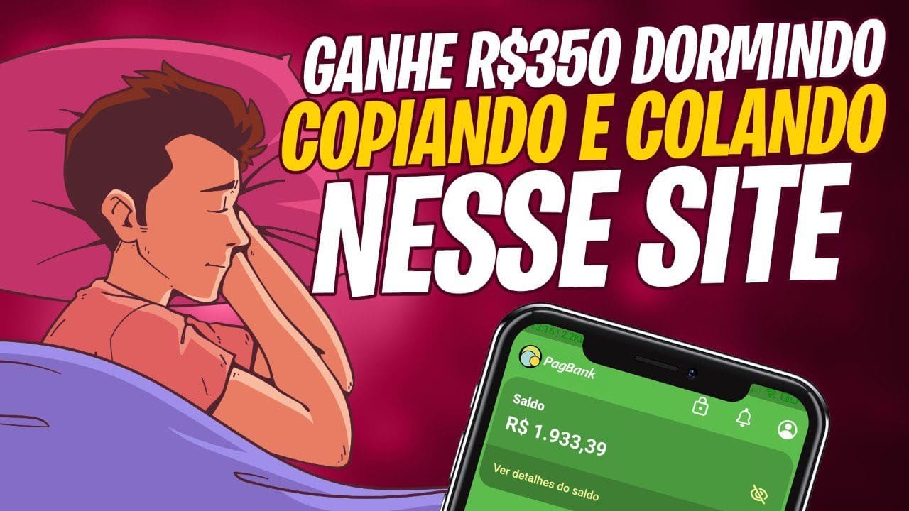 GANHE DINHEIRO DORMINDO R$350 com ESSE SITE DINHEIRO DE VERDADE |Ganhe dinheiro na internet