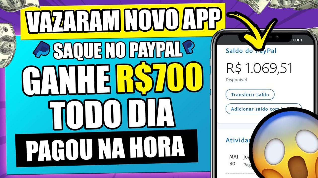 ✅💲ESSE É O MAIS NOVO E MELHOR APP PARA GANHAR DINHEIRO DE VERDADE 🤑 como ganhar dinheiro na internet