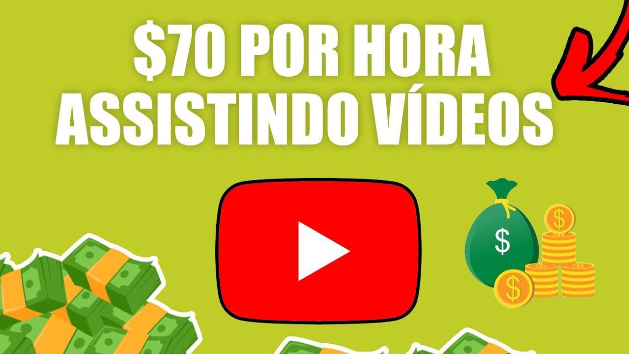 Ganhe $70,00 por HORA Assistindo Vídeos no YOUTUBE (Dinheiro Rápido e Fácil) Ganhar Dinheiro Online
