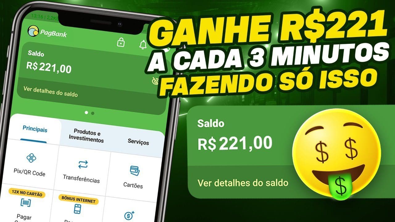 GANHE $ 221 a Cada 3 Minutos Clicando GRÁTIS (Como ganhar dinheiro na internet)