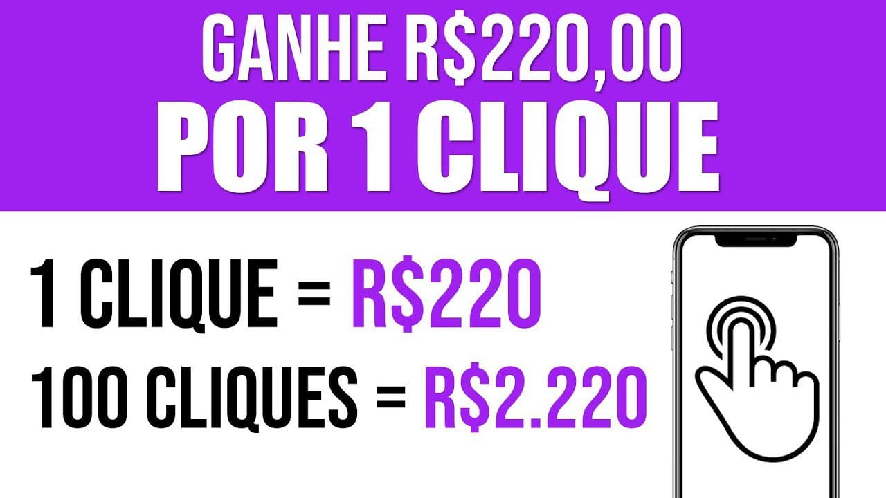 Ganhe $220,00 no seu Pix A CADA 10 SEGUNDOS CLICANDO (Funciona 100% + Prova) Ganhar Dinheiro Online