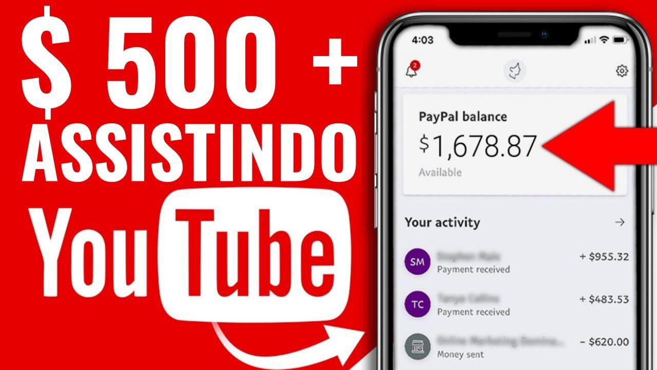 Ganhe $ 500 assistindo a vídeos no YouTube Disponível para o mundo (Como ganhe dinheiro na internet)