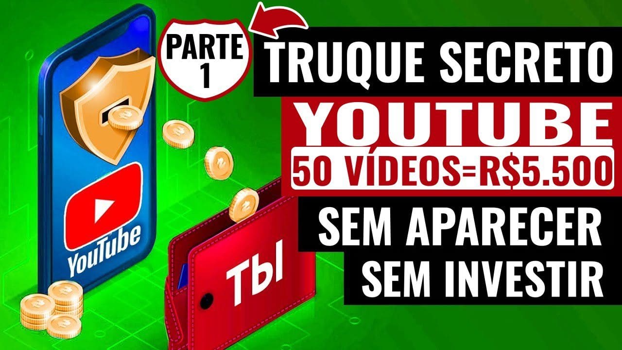 Ganhe Dinheiro na Internet $255 Digitando ISSO no YouTube (SEM APARECER) 50 vídeos=R$5.500 [PARTE 1]