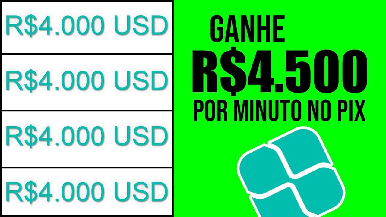 Receba R$4.500 Por Minuto no seu Pix Rápido e Fácil (PROVADO) Como Ganhar Dinheiro na Internet