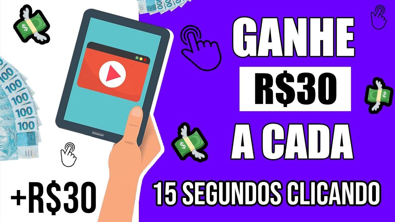 Ganhe $30 A CADA 15 SEGUNDOS CLICANDO EM ANÚNCIOS ($100 por 5 cliques) (Como ganhar dinheiro online)