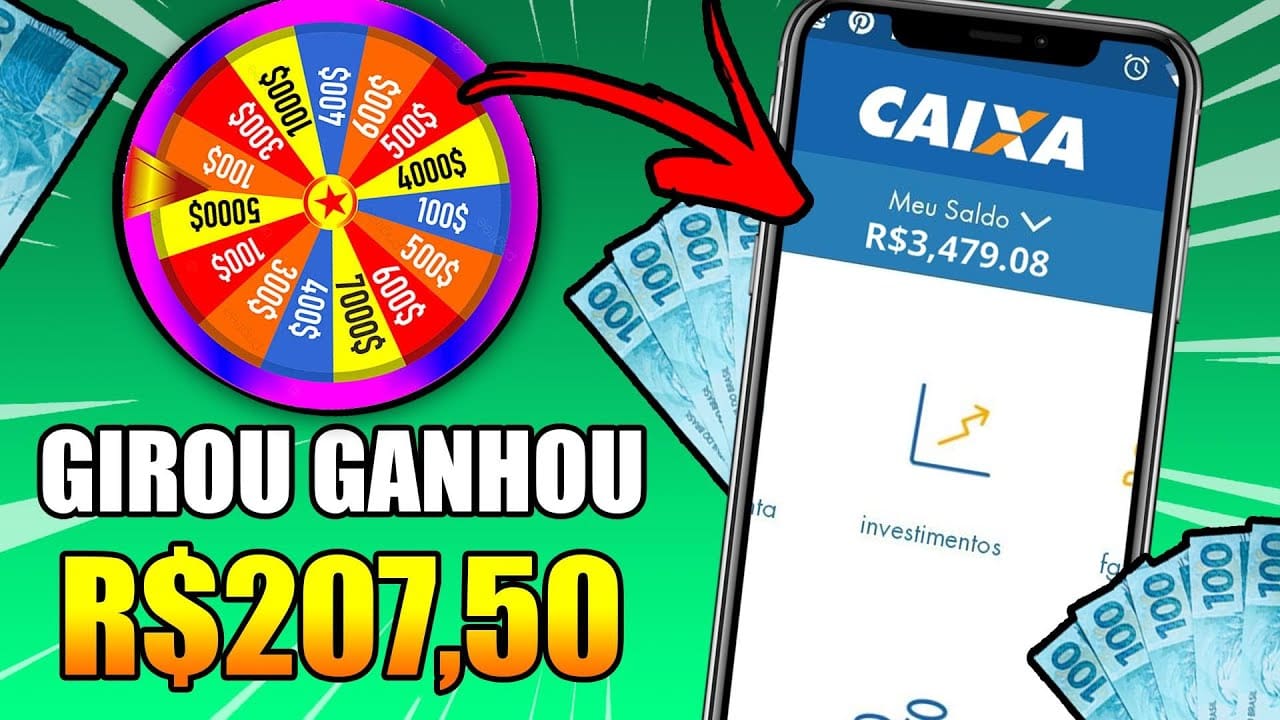 APLICATIVO PAGOU R$207,50 MUITO RÁPIDO NO PIX PARA GIRAR UMA ROLETA/Como Ganhar Dinheiro na Internet