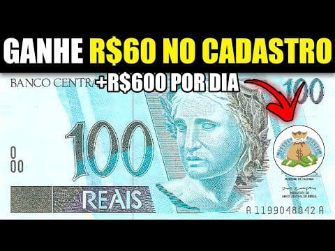 [GANHE R$60 NA HORA] ✅ App Paga R$60 No Cadastro + R$600 NO PIX | Como Ganhar Dinheiro na Internet