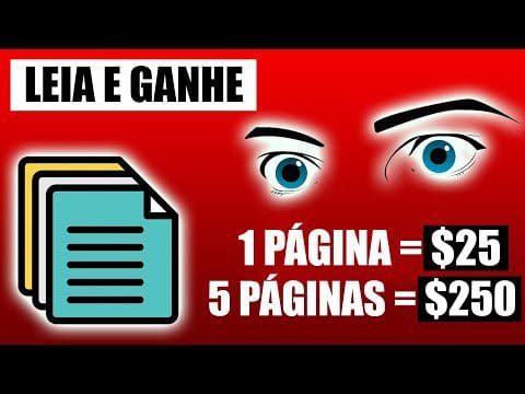 Ganhe $250,00 A Cada Palavra que Você LER ($25 por palavra) PAGOU NO DIA – Ganhar Dinheiro Online