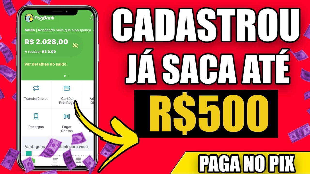 Saque $500 em 5 Minuto NESSE APP +GANHE NO CADASTRO E JA PODE SACAR/Como Ganhar Dinheiro na Internet