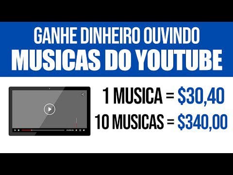 Ganhe $30,40 Ouvindo ESSA Música no Youtube | Escute 10 Musicas = R$740 /Ganhar Dinheiro Online