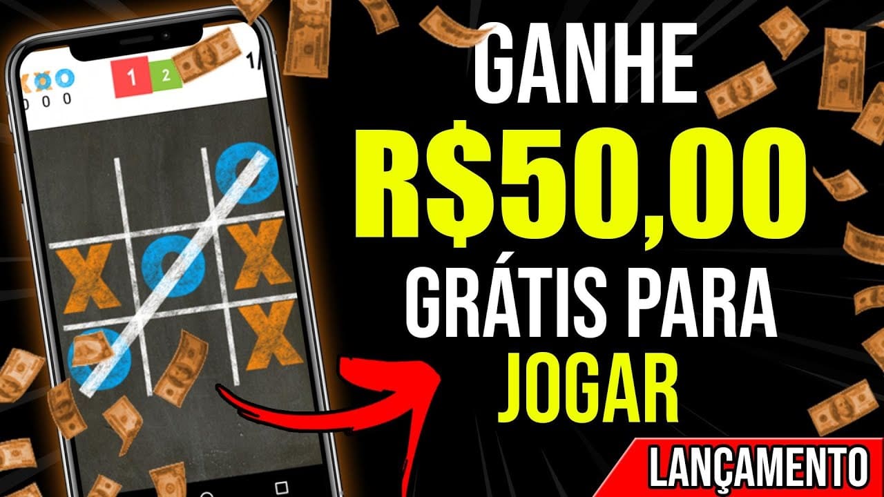 [APP JOGO da VELHA] DANDO R$50 no PIX PARA JOGAR de GRAÇA (Prova de Pagamento) Como Ganhar Dinheiro