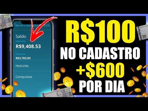GANHE R$100 no CADASTRO +R$600 no PIX – NOVO APP PARA GANHAR DINHEIRO – Ganhar Dinheiro na Internet