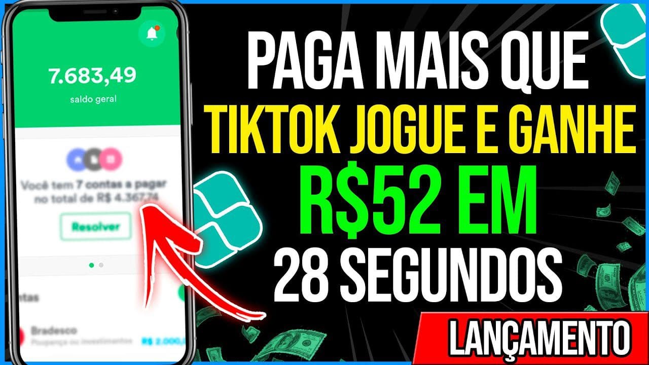 [ADEUS TIKTOK] APP PARA GANHAR DINHEIRO PAGA R$52 em 00:28 SEGUNDOS/Como Ganhar Dinheiro na Internet