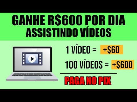 APP PARA GANHAR DINHEIRO PAGANDO $600 NO PIX PARA ASSISTIR VÍDEOS/Como Ganhar Dinheiro na Internet