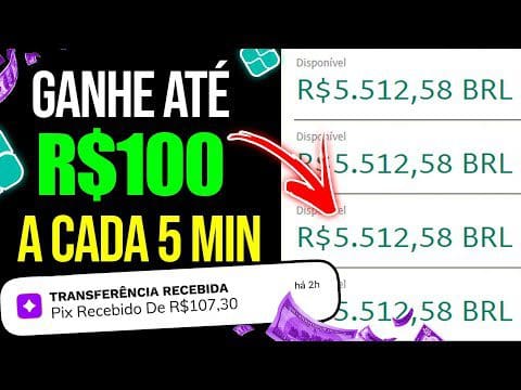 USE ESSE APLICATIVO PARA GANHAR DINHEIRO E GANHE $100 A CADA 5 MIN/Como Ganhar Dinheiro na Internet