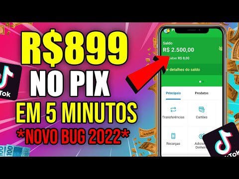 USE esse BUG DE 2022 NO TIKTOK e GANHE $899 NO PIX em APENAS 1 MINUTO/Como Ganhar Dinheiro no TikTok