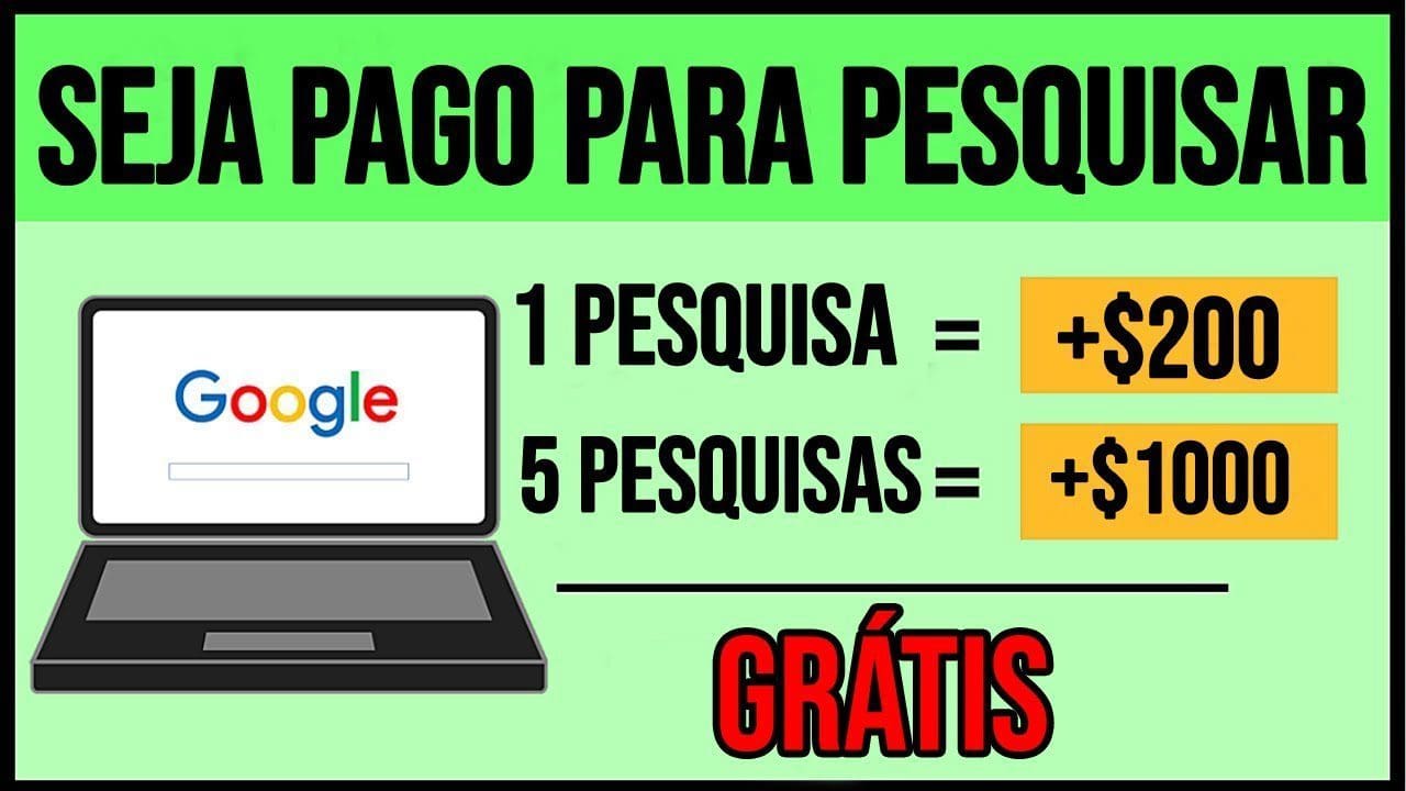 Ganhe $3.000 Pesquisando no Google ($100 por pesquisa) +PROVA DE PAGAMENTO – Ganhar Dinheiro Online