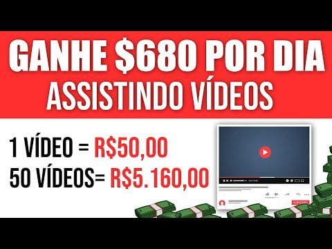 Ganhe $680 POR DIA Assistindo Vídeos do GOOGLE [PROVA DE PAGAMENTO] Como Ganhar Dinheiro na Internet