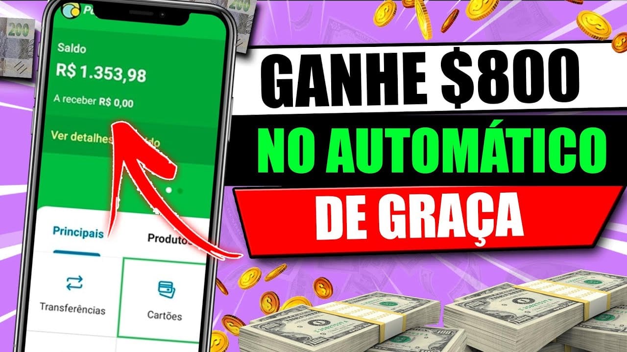 [RECEBA EM 200 SEGUNDOS] APLICATIVO que GANHA DINHEIRO de VERDADE PAGA R$500/Como Ganhar dinheiro