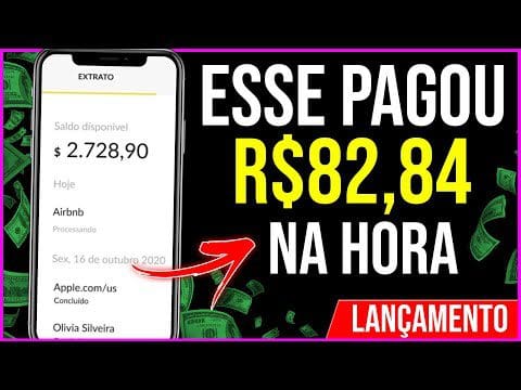 PAGOU R$82,84 NA HORA – Melhor APP PARA GANHAR DINHEIRO de VERDADE/Como Ganhar Dinheiro na Internet