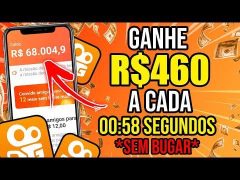 Ganhe $460 A Cada 00:58 Segundos no KWAI  [SEM BUGAR E SEM CONVIDAR] Como Ganhar Dinheiro no Kwai