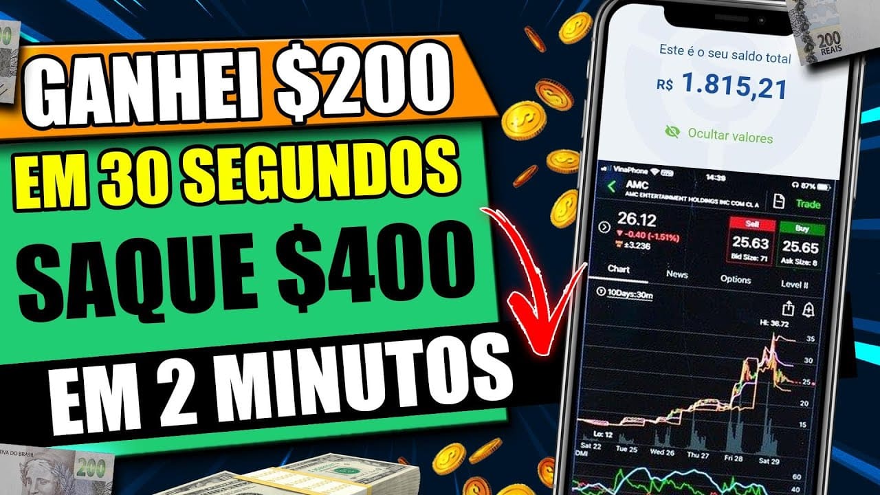 [GANHEI $200 em 30 SEGUNDOS] Vazaram um Site que Paga $300 em 2 MIN/Como Ganhar Dinheiro na Internet