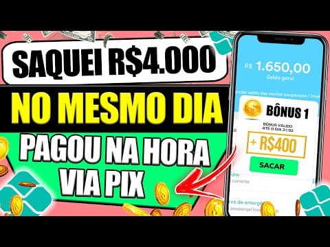 SAQUEI R$4.000,00 no PIX nesse APP de JOGO que GANHA DINHEIRO de VERDADE/Ganhar Dinheiro na Internet