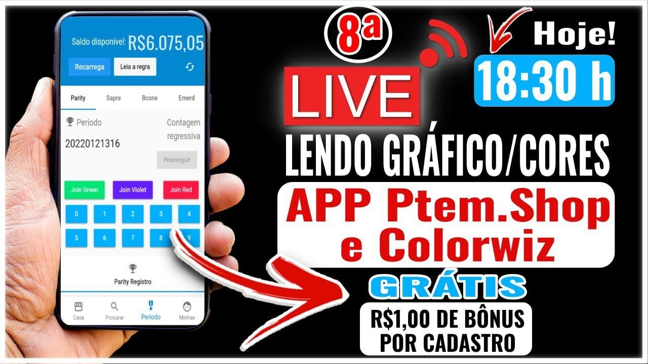 🛑 LIVE 8 APP COLORWIZ e PTEM SHOP (++BÔNUS + ESTRATÉGIA) Ganhe Dinheiro na Internet