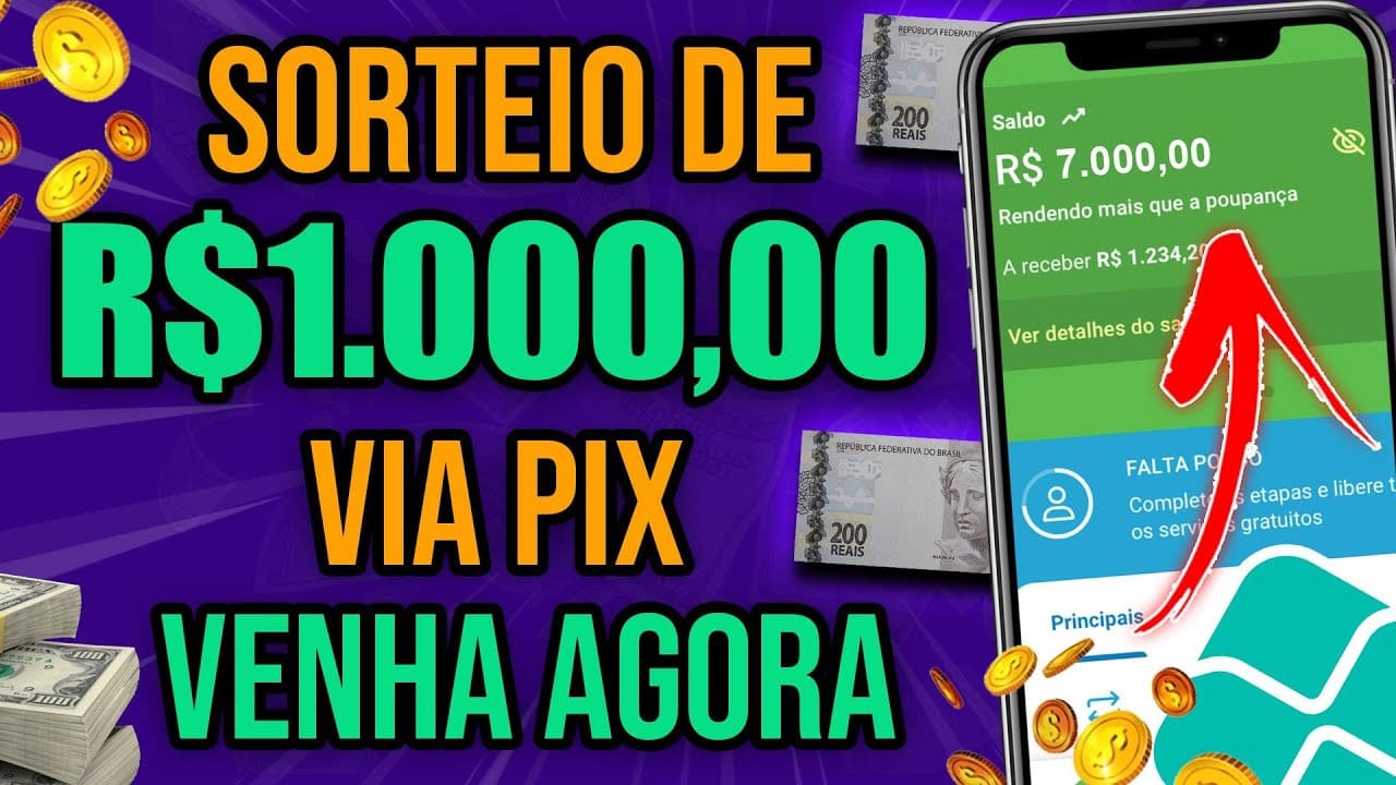 SORTEIO DE R$500,00 VIA PIX AGORA – CORRE URGENTE – Como Ganhar Dinheiro na Internet