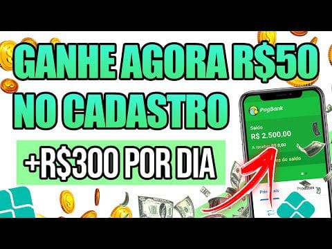 GANHE AGORA R$50 REAIS no CADASTRO + SAQUE ATÉ R$300 no PIX TODO DIA – APP PARA GANHAR DINHEIRO