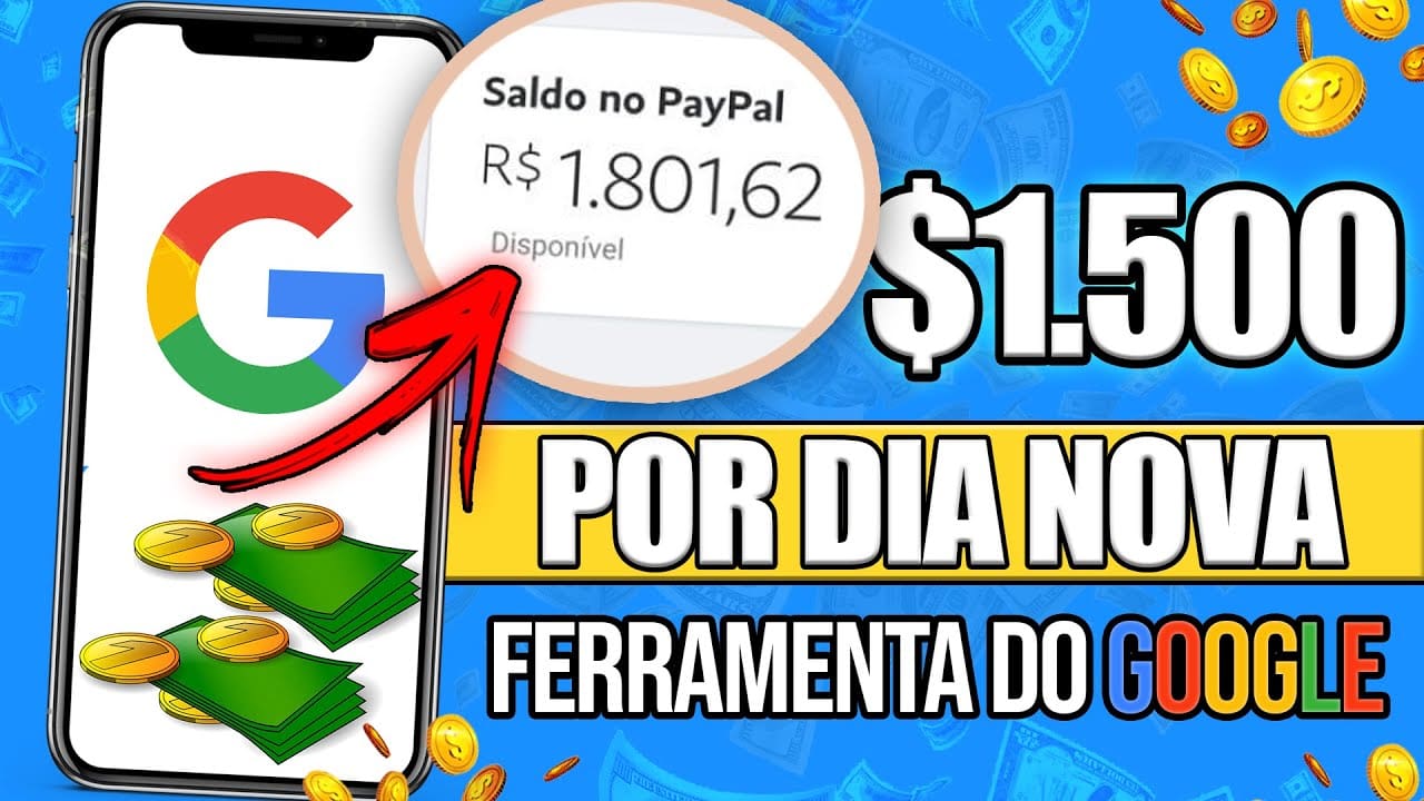 Instale essa Ferramenta no seu Celular e Ganhe $874 do GOOGLE TODOS OS DIAS – Ganhar Dinheiro Online