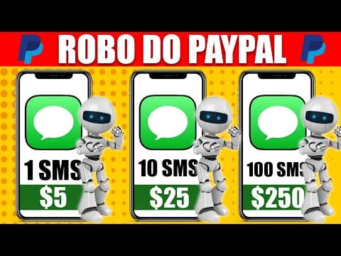 ROBÔ do PAYPAL PAGANDO $200 Dólares Para Receber Mensagens – Como Ganhar Dinheiro na Internet