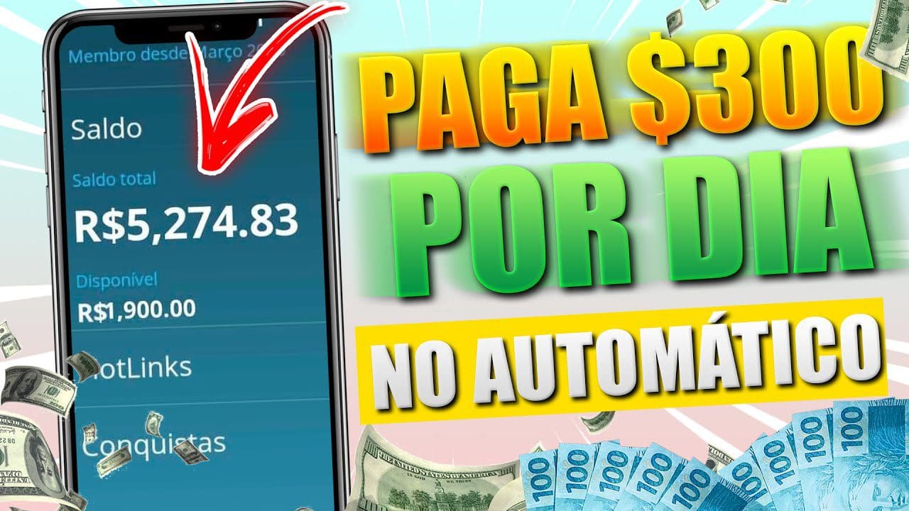 [PAGA ATÉ $300 POR DIA] APP que GANHA DINHEIRO de VERDADE via PIX no AUTOMÁTICO/como ganhar dinheiro