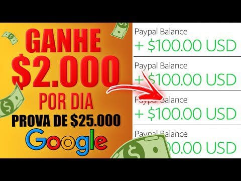 Ganhe $2.000 Por Dia do Google em APENAS 30 Minutos [PROVA de $2.980] Como Ganhar Dinheiro Online