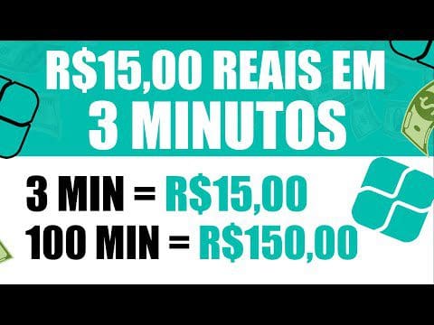 R$15,00 REAIS em 3 MINUTOS (NO PIX, NA HORA) APP QUE GANHA DINHEIRO/Como Ganhar dinheiro na Internet