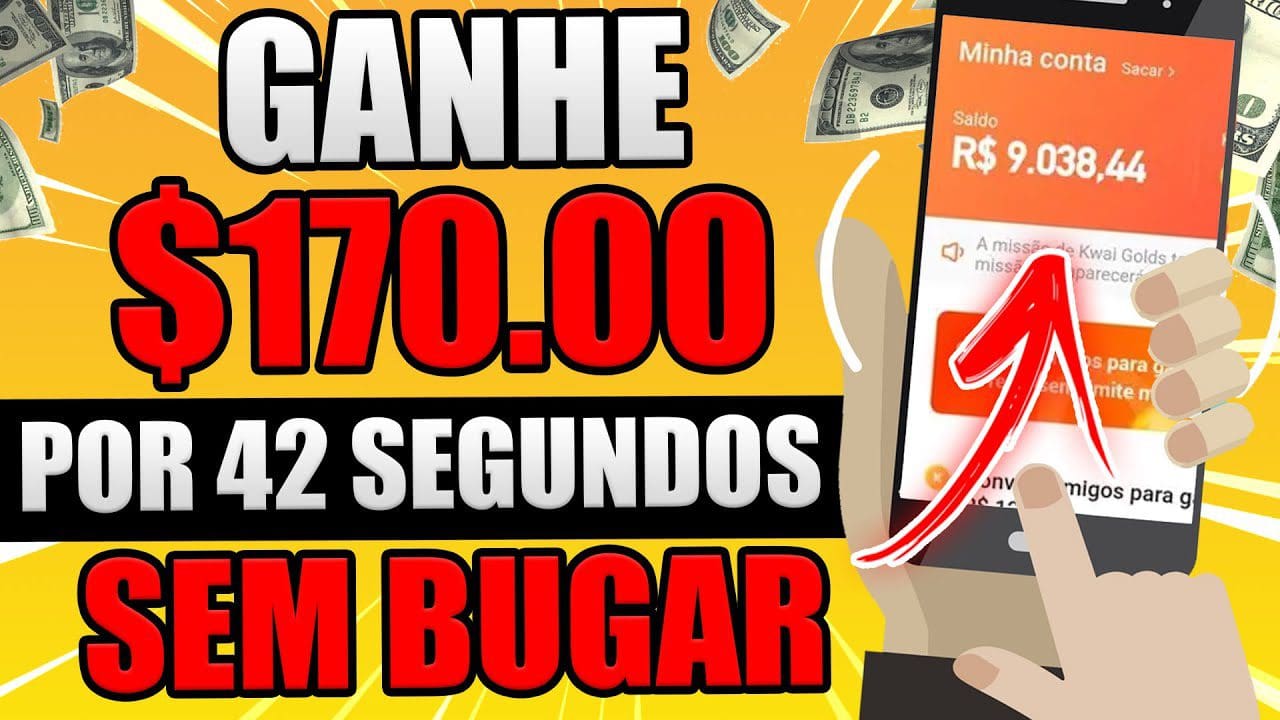 Ganhe $170.00 Por 42 Segundos no KWAI [SEM BUGAR e SEM CONVIDAR] Como Ganhar Dinheiro no Kwai