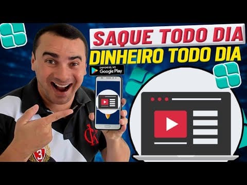 IMPERDÍVEL instale AGORA esse APP de GANHA DINHEIRO de VERDADE Assistindo Vídeos e SAQUE em MINUTOS